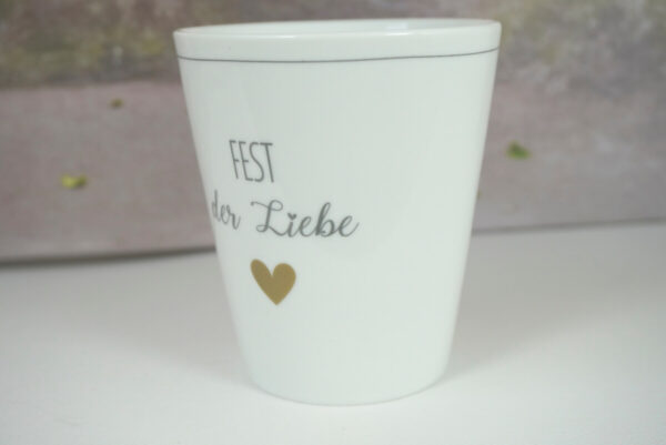 Krasilnikoff Kaffeebecher Sprüche Tasse Mug Cup Fest der Liebe