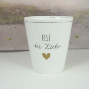 Krasilnikoff Kaffeebecher Sprüche Tasse Mug Cup Fest der Liebe
