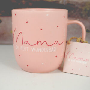 PPD Henkelbecher Kaffeebecher Mug Mama Du Bist Wunderbar