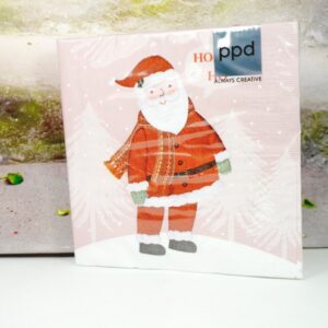 PPD Servietten Always Creative Ho Ho Ho Santa in rose