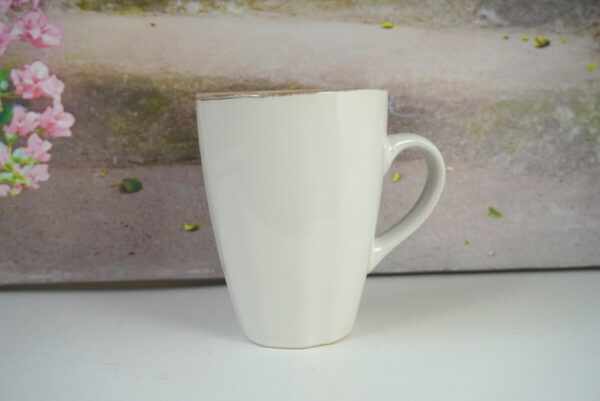 Wurm Henkelbecher Kaffeetasse Kaffee Pott Steingut Becher