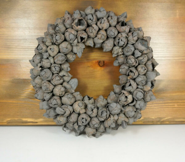 Couronne Türkranz Naturkranz Coco Fruit Trocken Wreath Grey 30 ∅