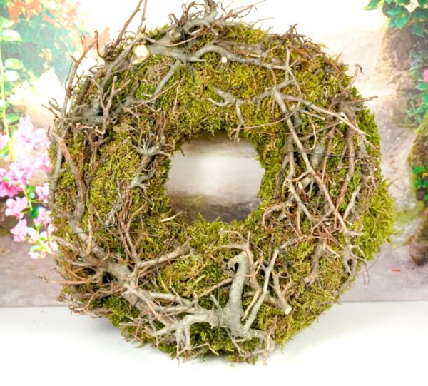 Deko Naturkranz Bonsaikranz Tischkranz Moos Natur 30 cm ∅