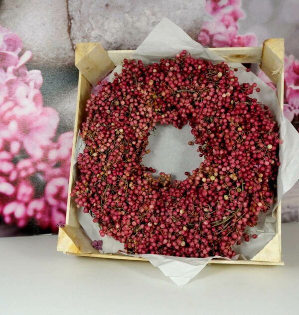 Deko Naturkranz Pfefferbeerenkranz Pepperberry Kranz 30cm ∅