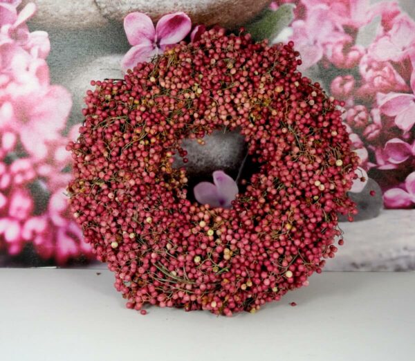 Deko Naturkranz Pfefferbeerenkranz Pepperberry Kranz 30cm ∅