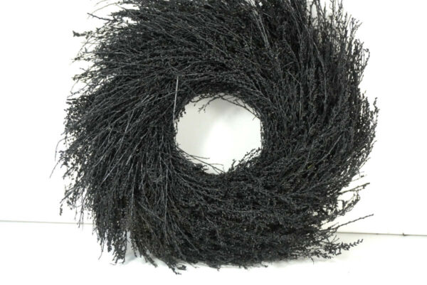 Deko Naturkranz Tischkranz Solidago wreath black 28cm ∅