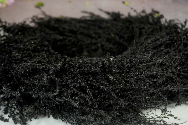 Deko Naturkranz Tischkranz Solidago wreath black 28cm ∅