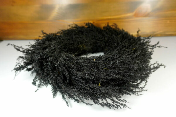 Deko Naturkranz Tischkranz Solidago wreath black 28cm ∅