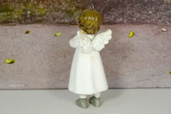 Dekofigur Schutzengel Engel Mädchen Nele Weiss mit Püppchen 10,5 cm