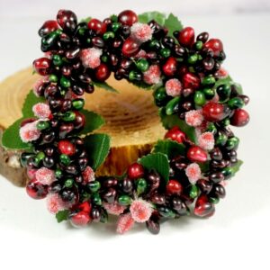 Dekokranz Tischkranz Kunststoff Kerzenkränzchen Sweet Berry 12,5 cm ∅