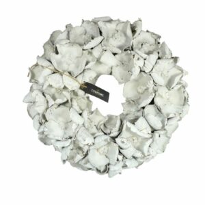 Couronne Palmkranz Naturkranz Palm Cup Wreath getrocknet White 45cm ∅