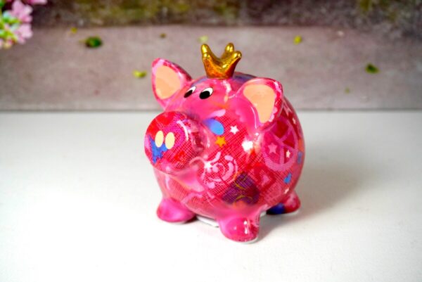 Pomme Pidou Money Bank Spardose Rosie Petit Pink Heart