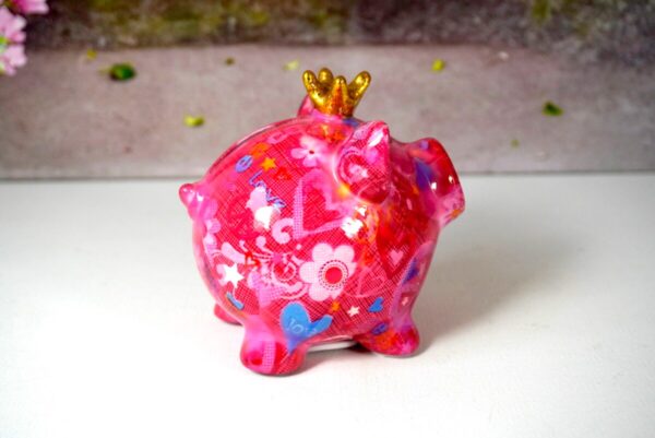 Pomme Pidou Money Bank Spardose Rosie Petit Pink Heart