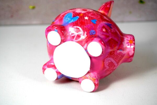 Pomme Pidou Money Bank Spardose Rosie Petit Pink Heart