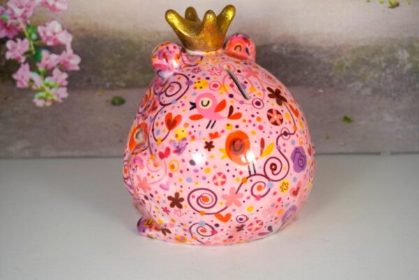 Pomme Pidou Spardose Money Bank Frosch Freddy Blümchen Bird