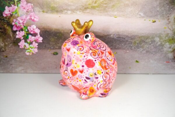 Pomme Pidou Spardose Money Bank Frosch Freddy Blümchen Bird