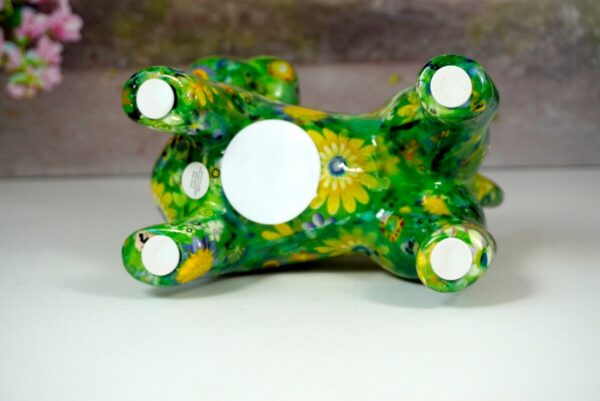 Pomme Pidou Spardose Money Bank Hund Boomer Green Schmetterlinge