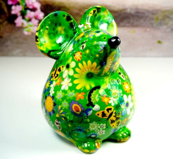 Pomme Pidou Spardose Money Bank Maus Ini Green Schmetterlinge