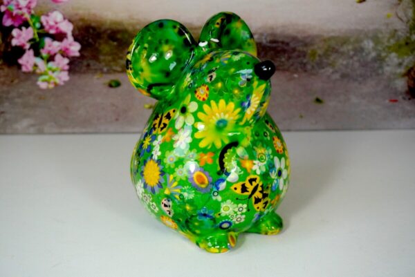 Pomme Pidou Spardose Money Bank Maus Ini Green Schmetterlinge