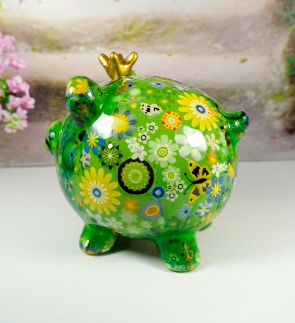 Pomme Pidou Spardose Money Bank Schwein Peggy Green Schmetterling