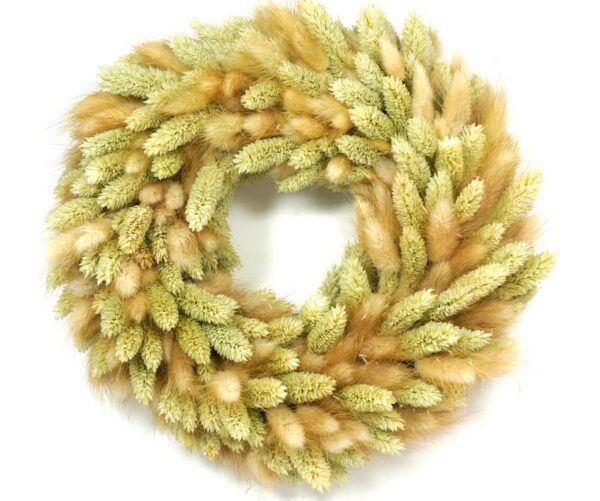 Couronne Deko Naturkranz Tischkranz Samtgras Kranz 28cm