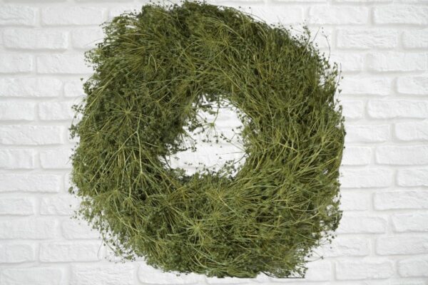 Deko Kranz Wandkranz Naturkranz Tischkranz Wreath Dill 45cm ∅