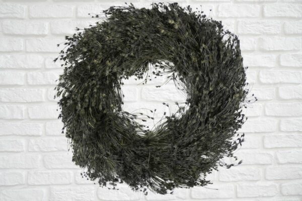 Deko Kranz Wandkranz Naturkranz Tischkranz Wreath Dill Black 30cm ∅