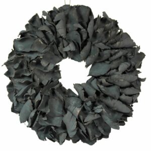 Couronne Deko Kranz Naturkranz Palm Petal Wreath Black Wash 40∅