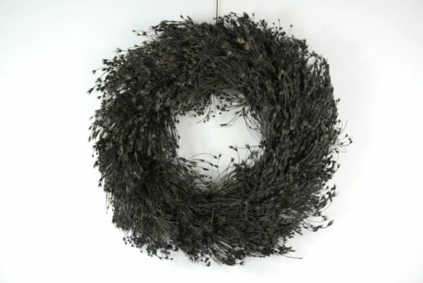 Deko Kranz Wandkranz Naturkranz Tischkranz Wreath Dill Black 30cm ∅