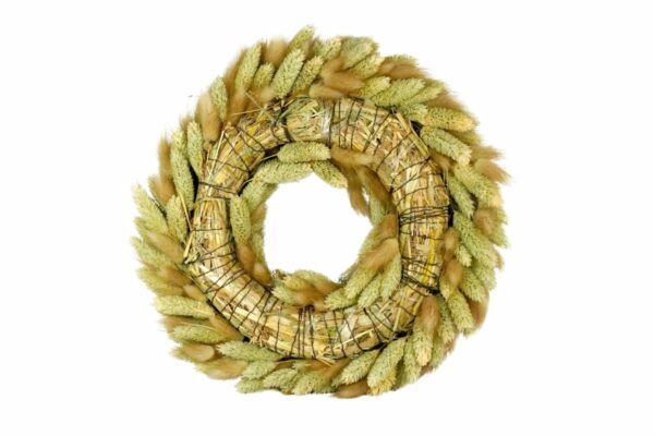 Couronne Deko Naturkranz Tischkranz Samtgras Kranz 28cm