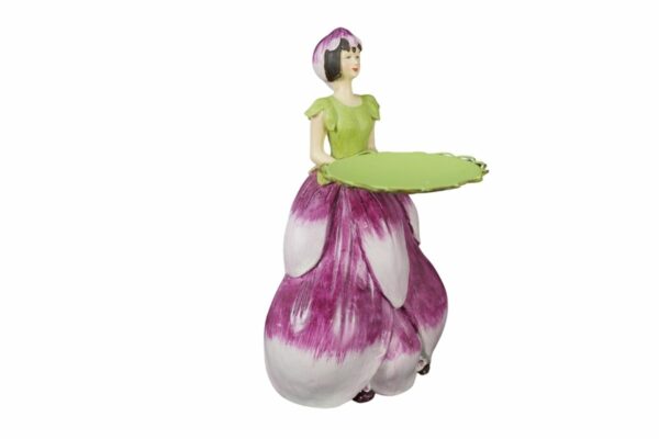Dekofigur Teelichthalter Blumenmädchen Magnolienmädchen