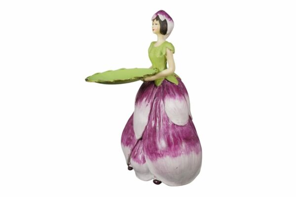 Dekofigur Teelichthalter Blumenmädchen Magnolienmädchen