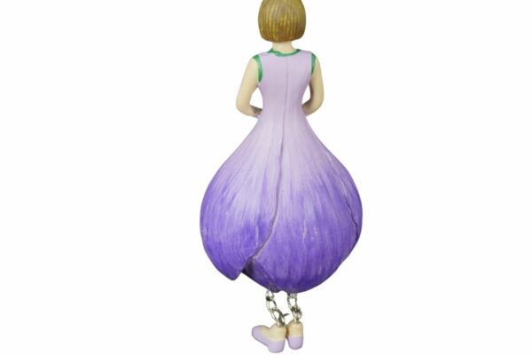 Deko Figur Blumenmädchen Krokusmädchen Lila zum Hängen