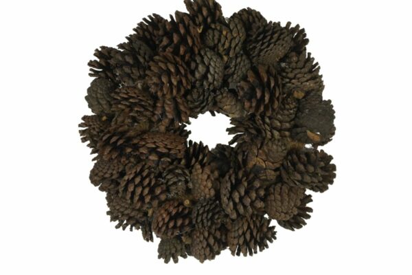 Deko Naturkranz Tischkranz Herbstkranz Zapfen Natur 35 cm ∅
