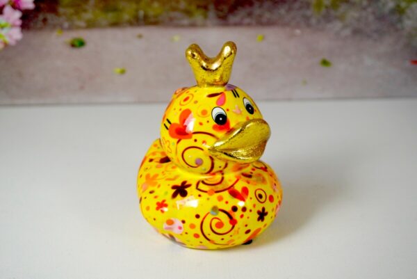 Pomme Pidou Money Bank Spardose Entchen Ducky Yellow Heart