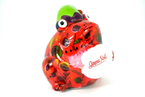 Pomme Pidou Money Bank Spardose Frosch Freddy Joyeux Noël Orange