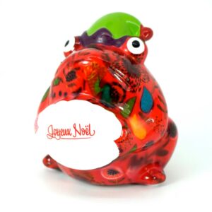 Pomme Pidou Money Bank Spardose Frosch Freddy Joyeux Noël Orange