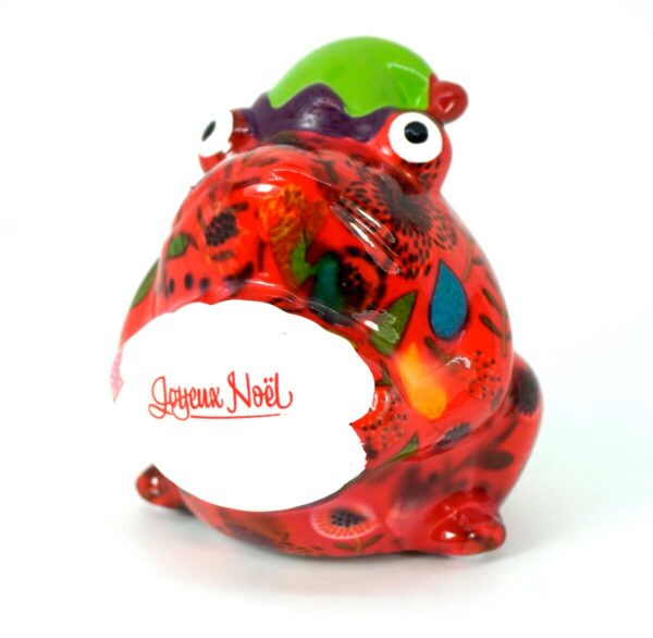 Pomme Pidou Money Bank Spardose Frosch Freddy Joyeux Noël Orange