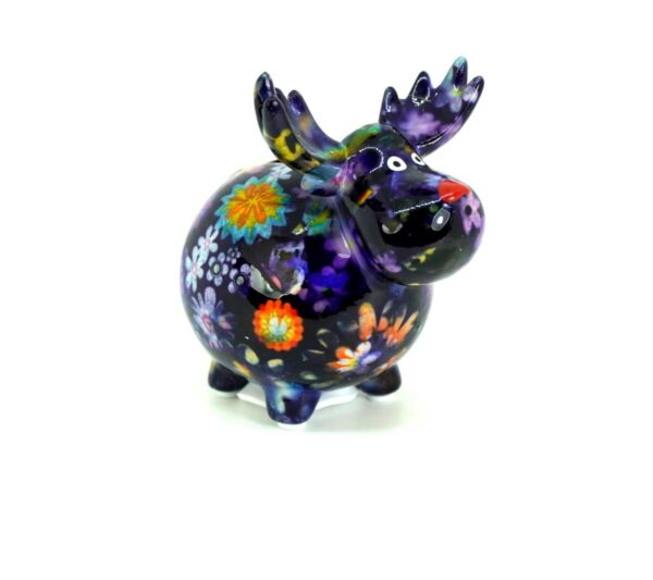 Pomme Pidou Money Bank Spardose Rentier Randolph Petit Lila Flower