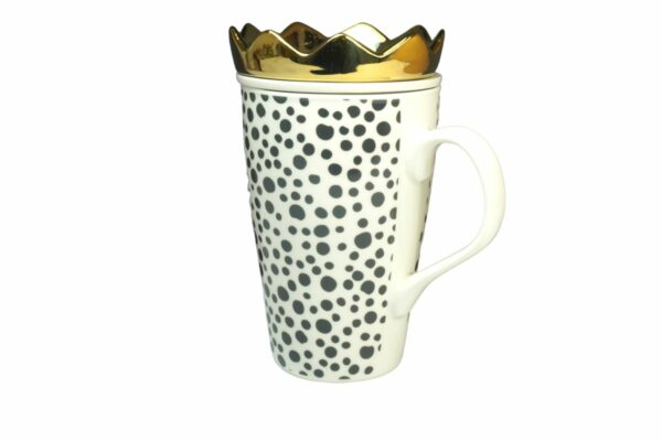Mea Living Teeset Henkelbecher mit Teesieb und Krone Points Herz