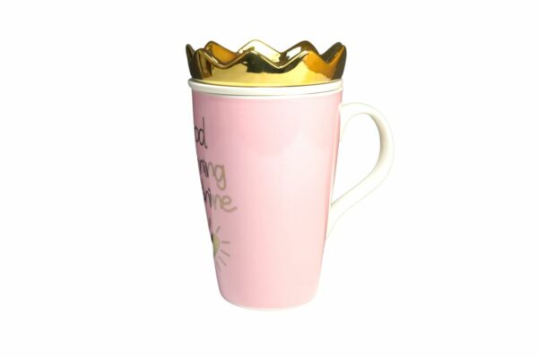 Mea Living Teeset Henkelbecher mit Teesieb & Krone Good morning Sunshine