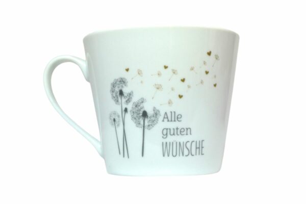 Krasilnikoff Kaffeebecher Henkelbecher Alle Guten Wünsche