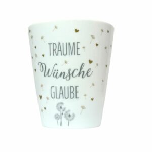 Krasilnikoff Kaffeebecher Sprüche Tasse Mug Cup Träume Wünsche Glaube