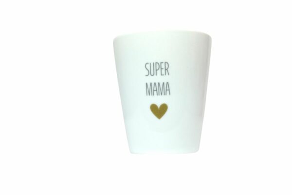 Krasilnikoff Kaffeebecher Sprüche Tasse Mug Cup Super Mama