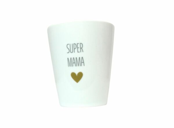 Krasilnikoff Kaffeebecher Sprüche Tasse Mug Cup Super Mama
