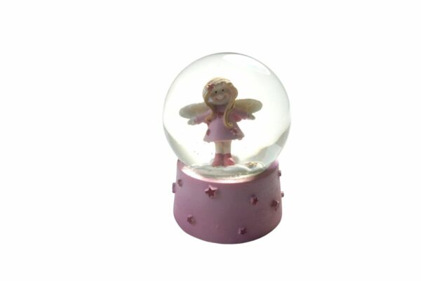 Deko Schneekugel Glimmerkugel Glitzerkugel Engel Schutzengel