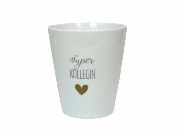 Krasilnikoff Kaffeebecher Sprüche Tasse Mug Cup Super Kollegin