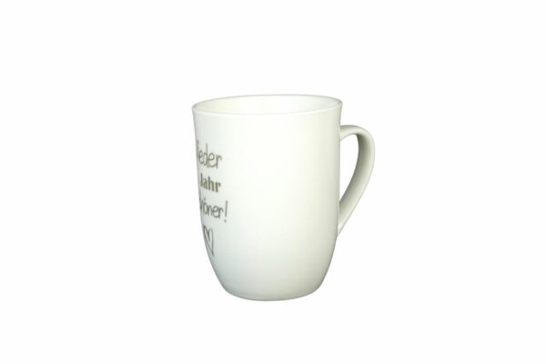 Mea Living Henkelbecher Kaffeebecher Tasse mit Henkel Wieder 1 Jahr schöner