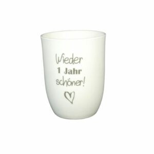 Mea Living Henkelbecher Kaffeebecher Tasse mit Henkel Wieder 1 Jahr schöner