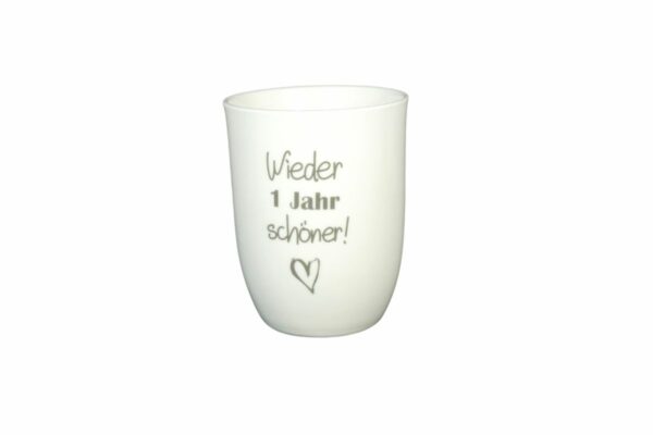 Mea Living Henkelbecher Kaffeebecher Tasse mit Henkel Wieder 1 Jahr schöner
